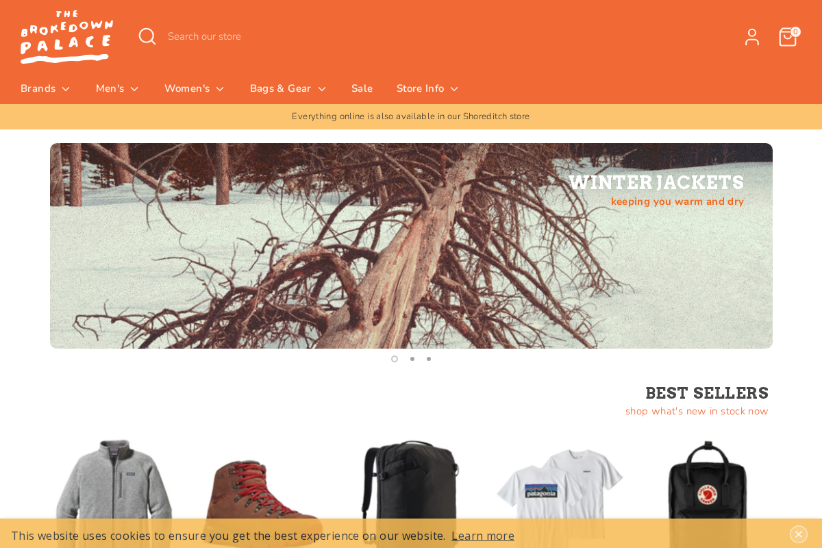 The Brokedown Palace homepage screenshot