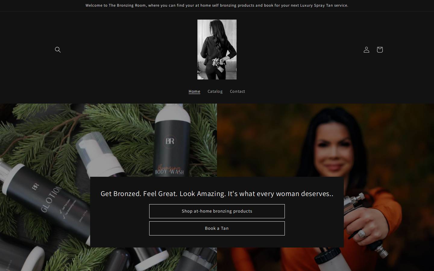 thebronzingroom.com homepage screenshot
