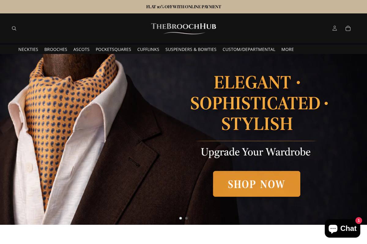 thebroochhub.pk homepage screenshot