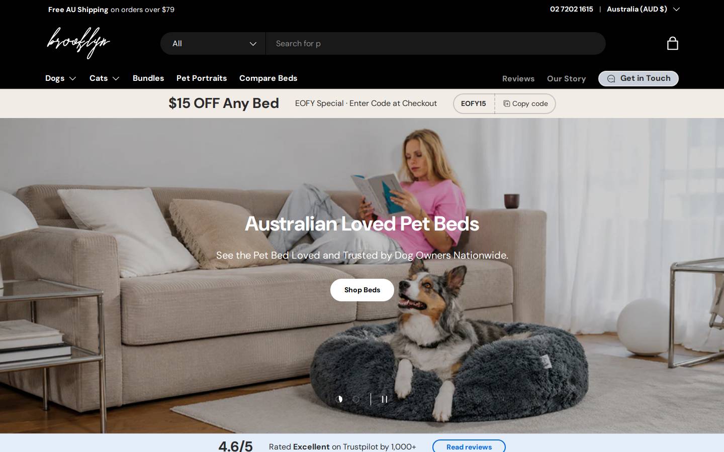 thebrooklyn.com.au homepage screenshot