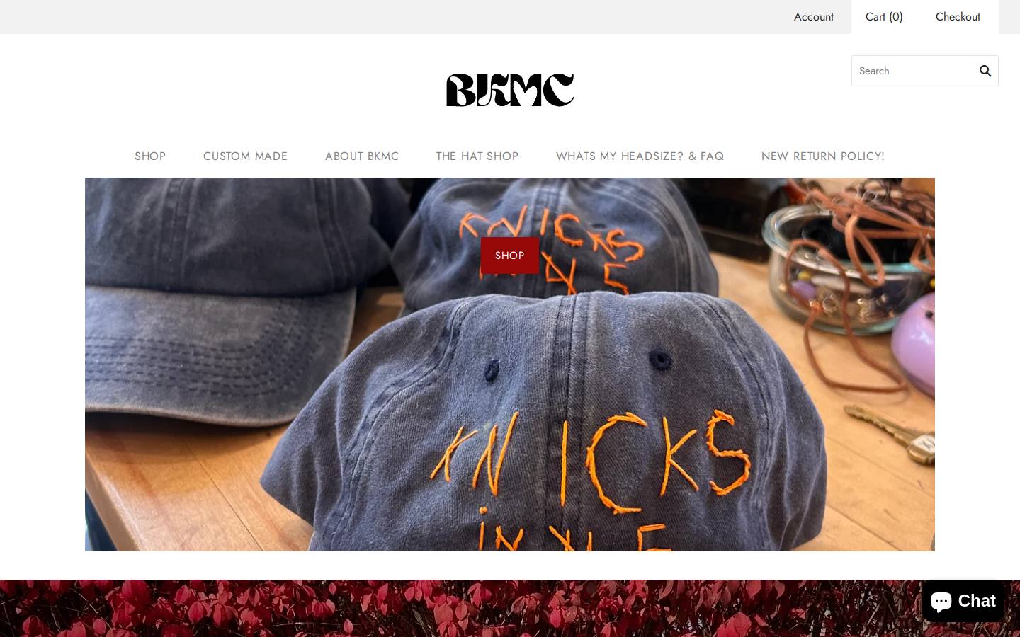 thebrooklynmillinerycompany.com homepage screenshot