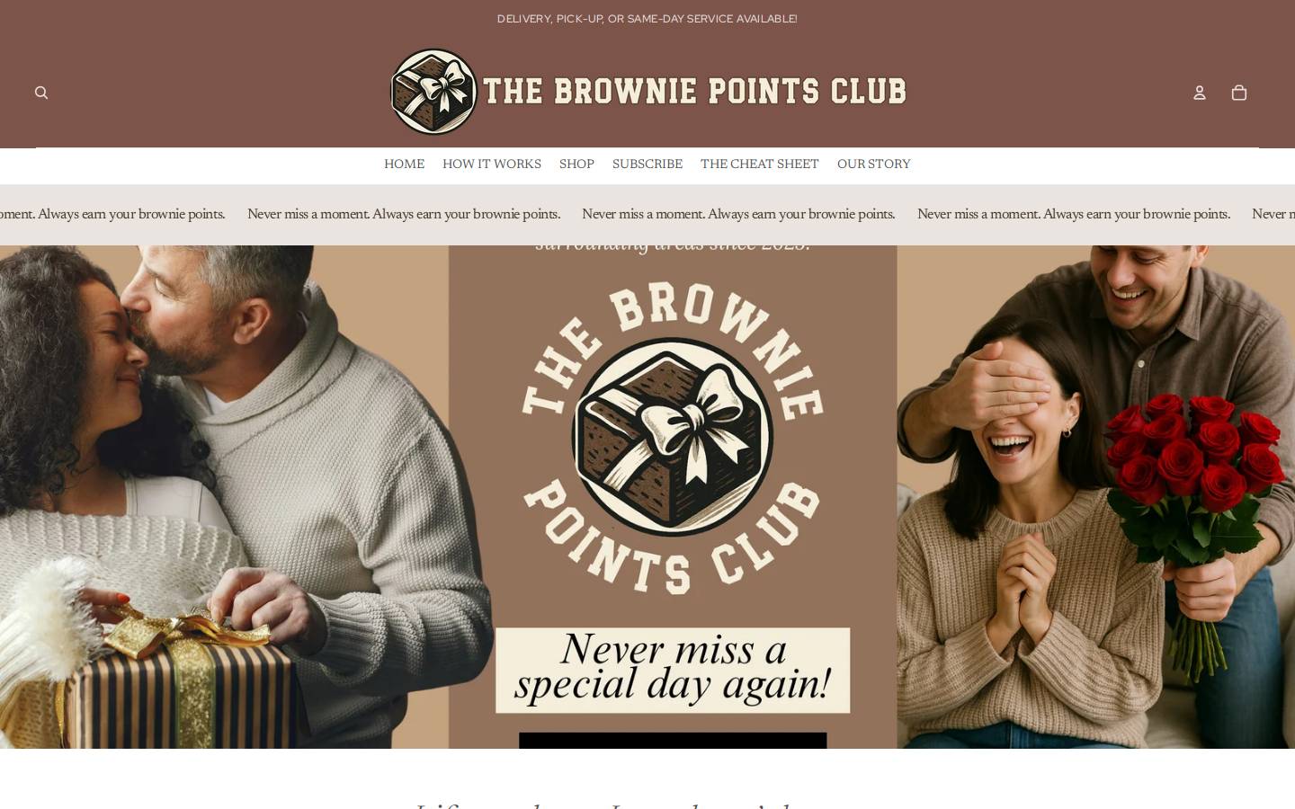 thebrowniepointsclub.com homepage screenshot