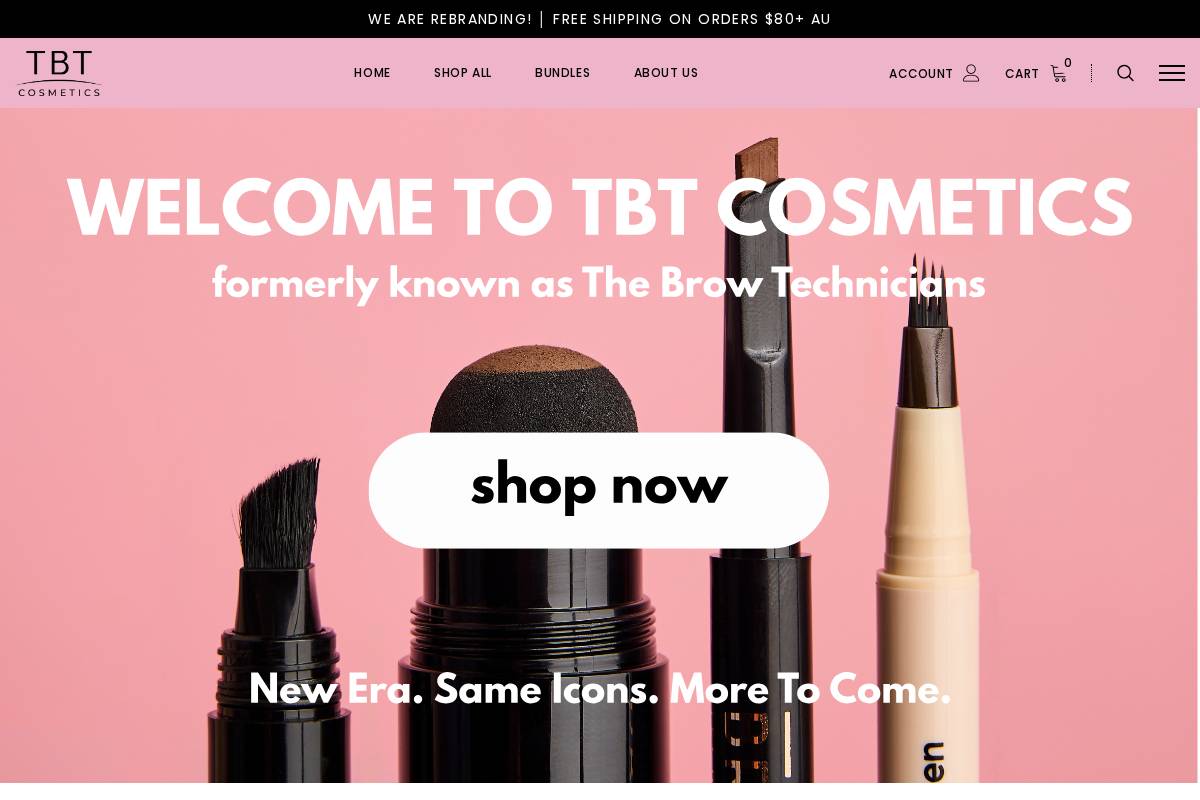 thebrowtechnicians.com homepage screenshot
