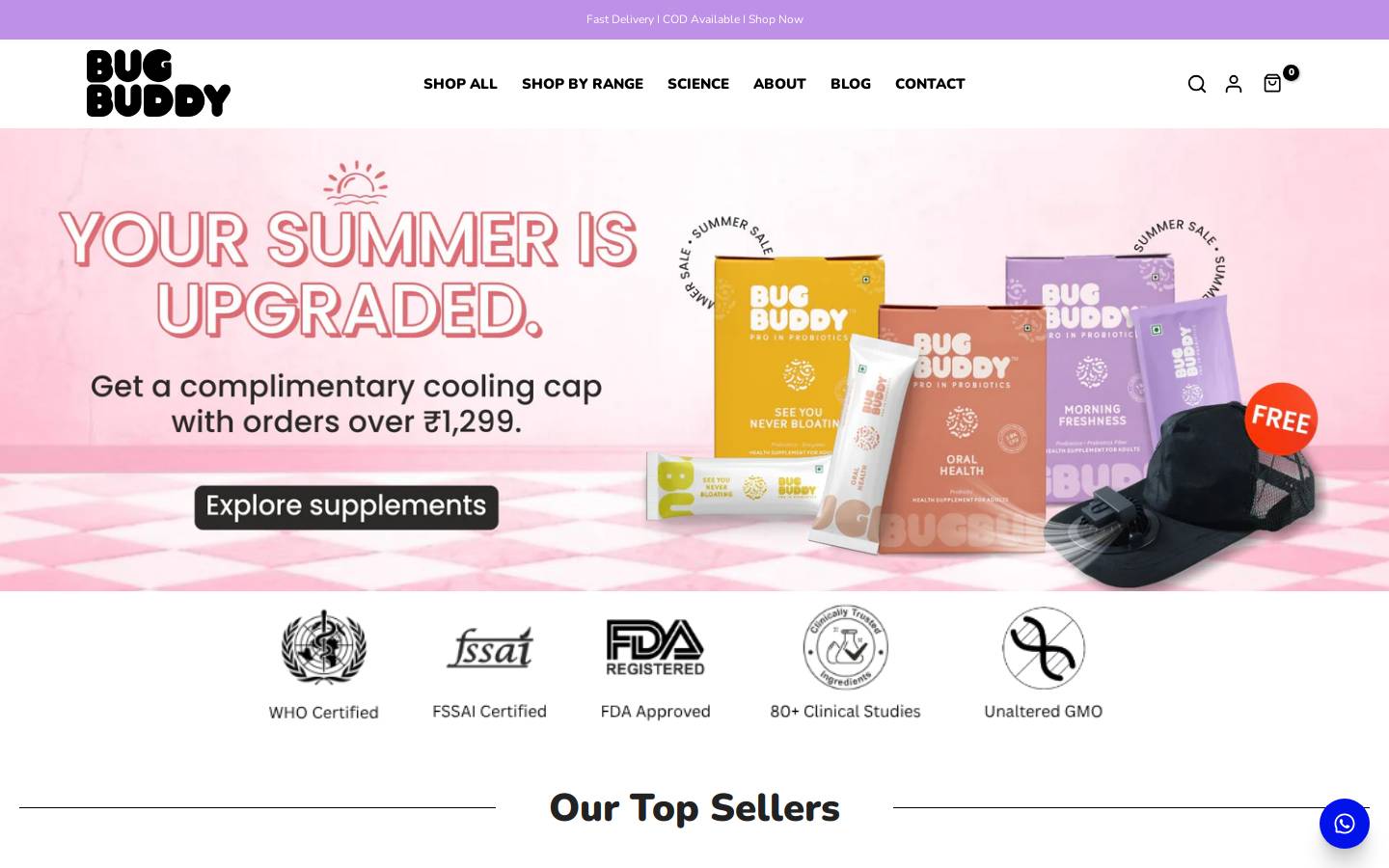 thebugbuddy.com homepage screenshot