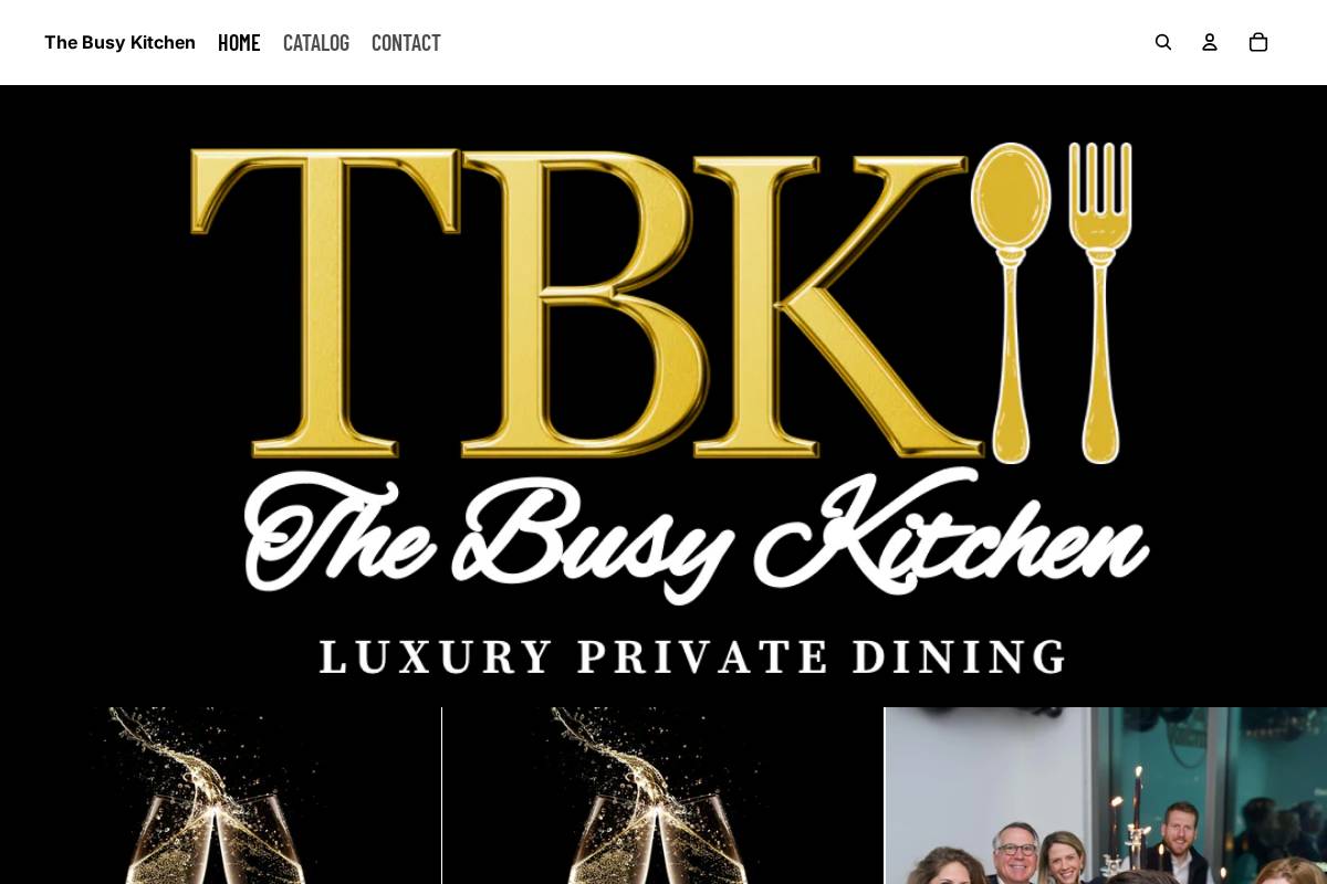 thebusykitchendfw.com homepage screenshot