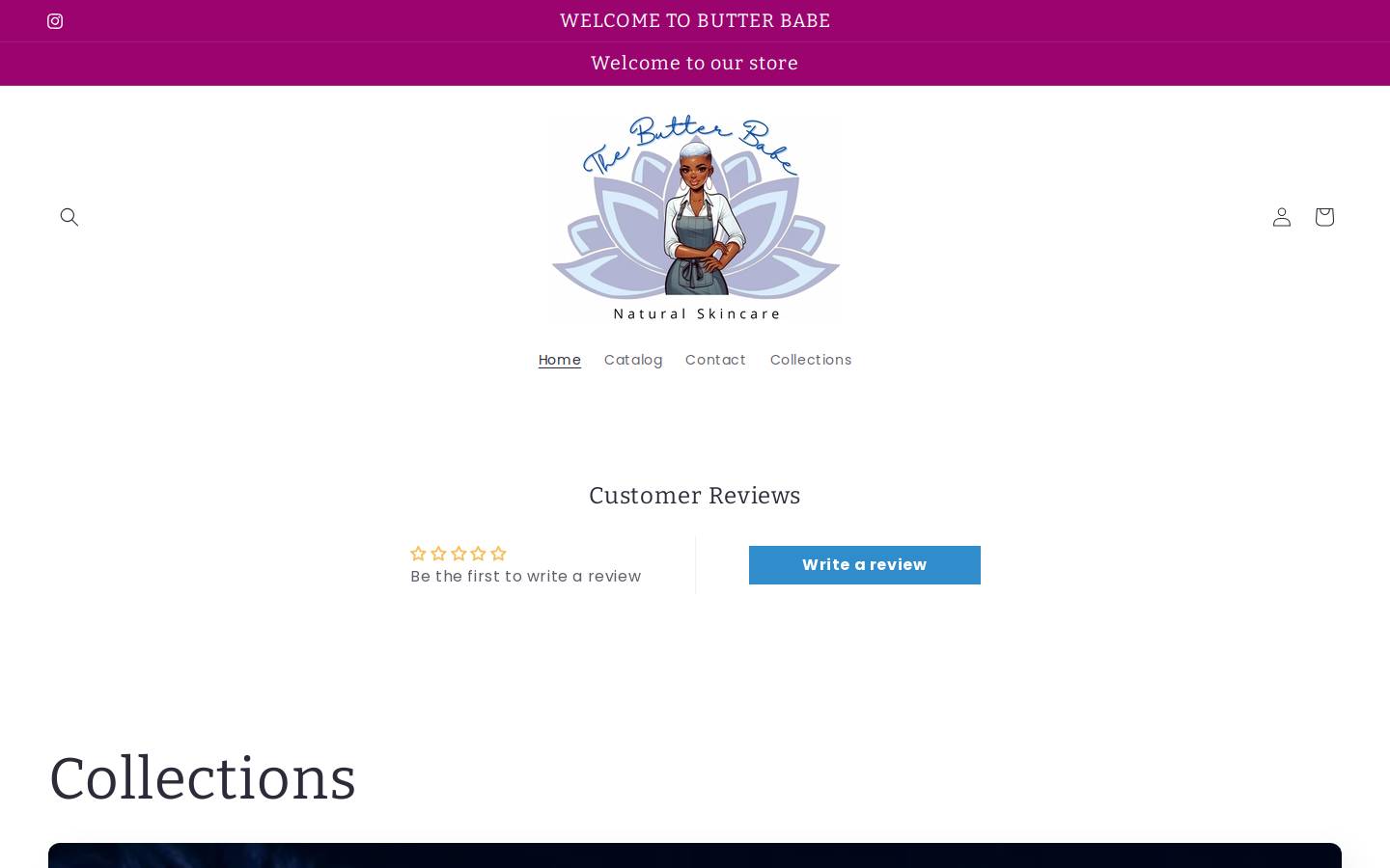thebutterbabe.com homepage screenshot