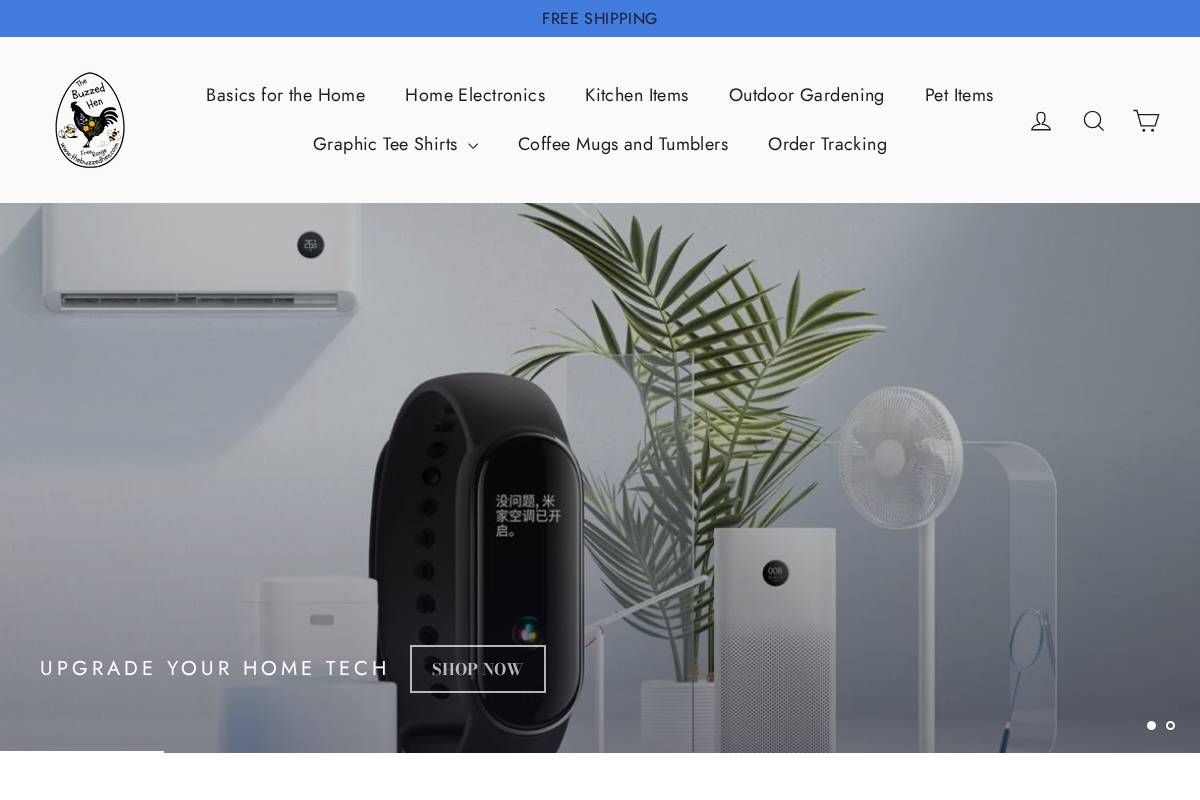 thebuzzedhen.com homepage screenshot