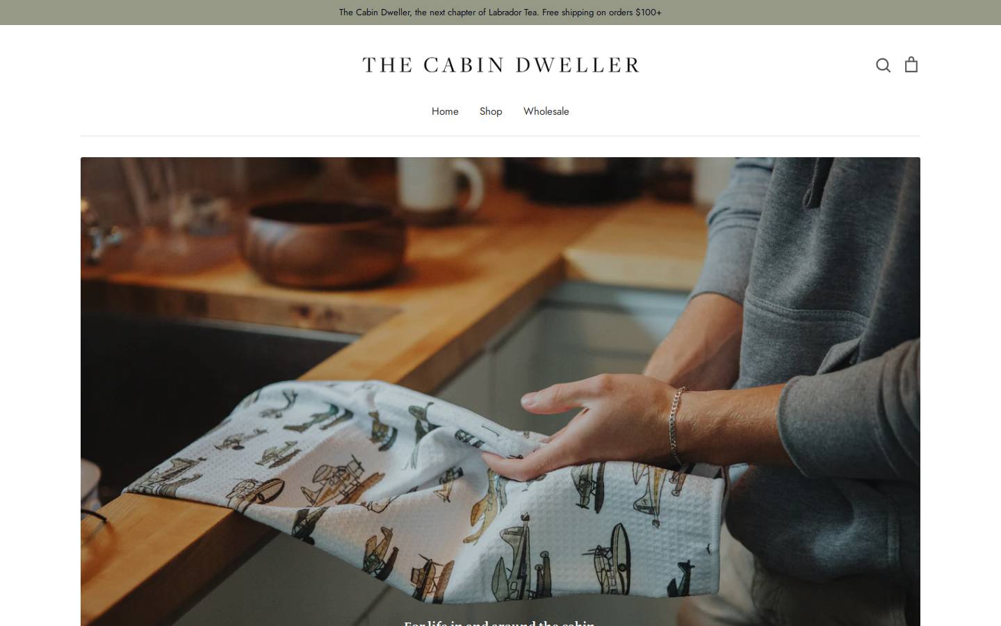 thecabindweller.com homepage screenshot