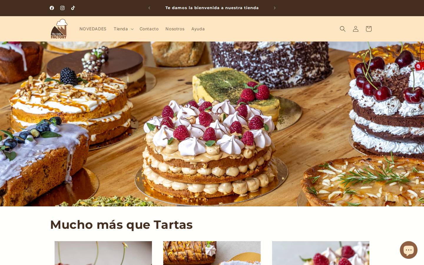 thecakefactory.es homepage screenshot