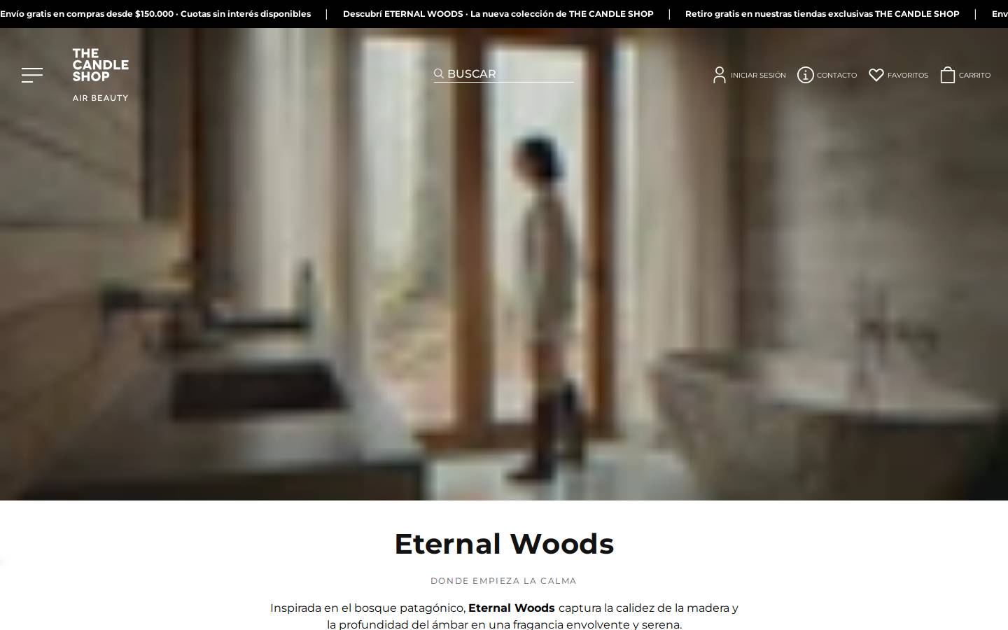 thecandleshop.com.ar homepage screenshot
