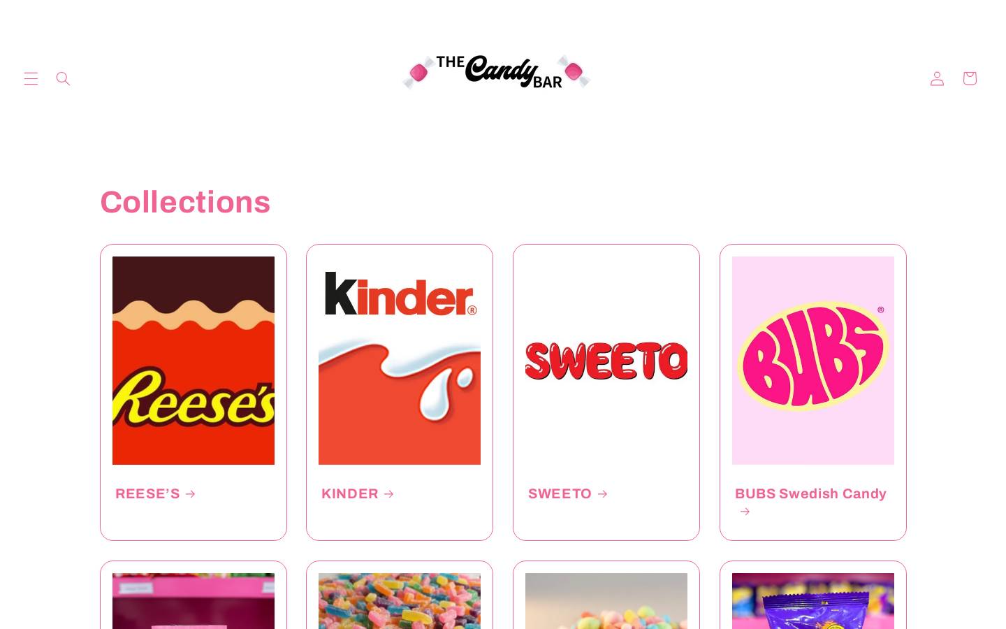 thecandybar.co.za homepage screenshot