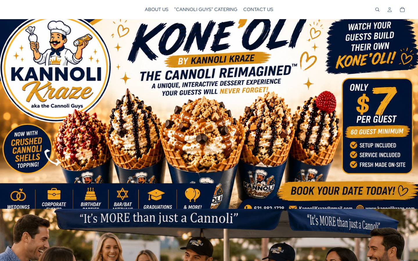thecannoliguys.com homepage screenshot