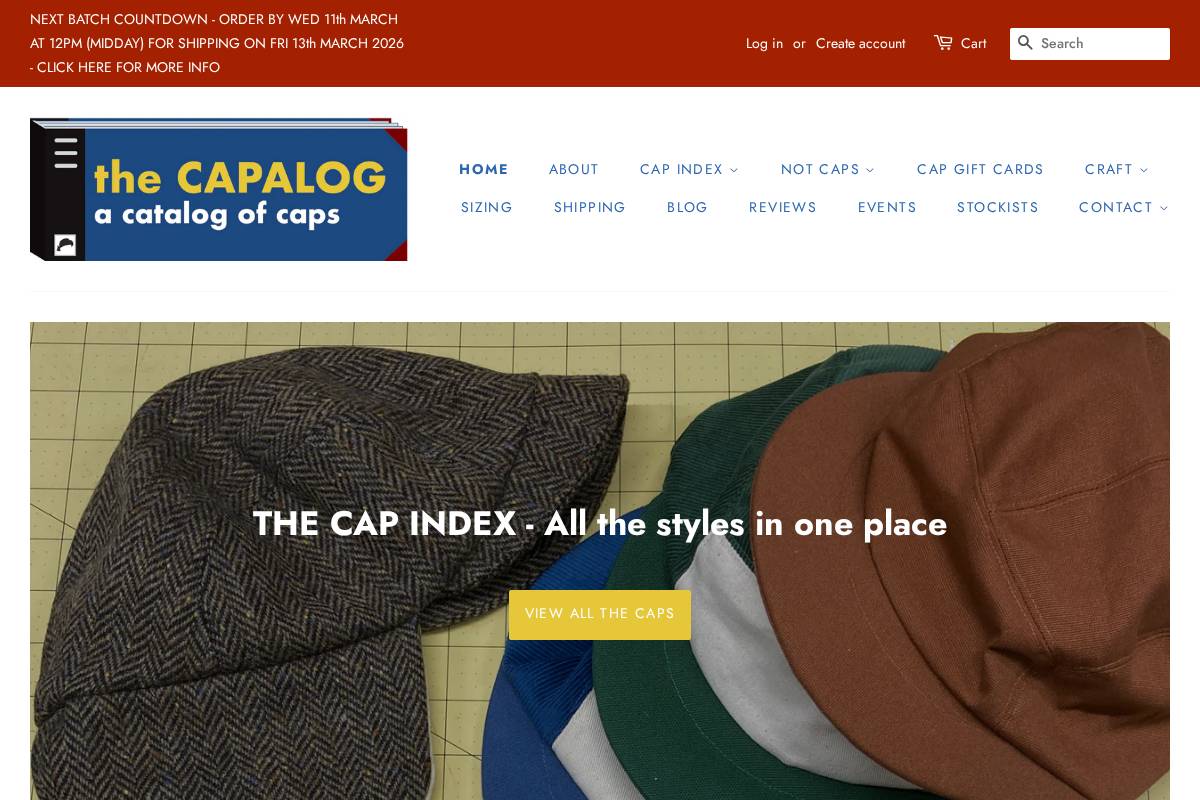 thecapalog.com homepage screenshot