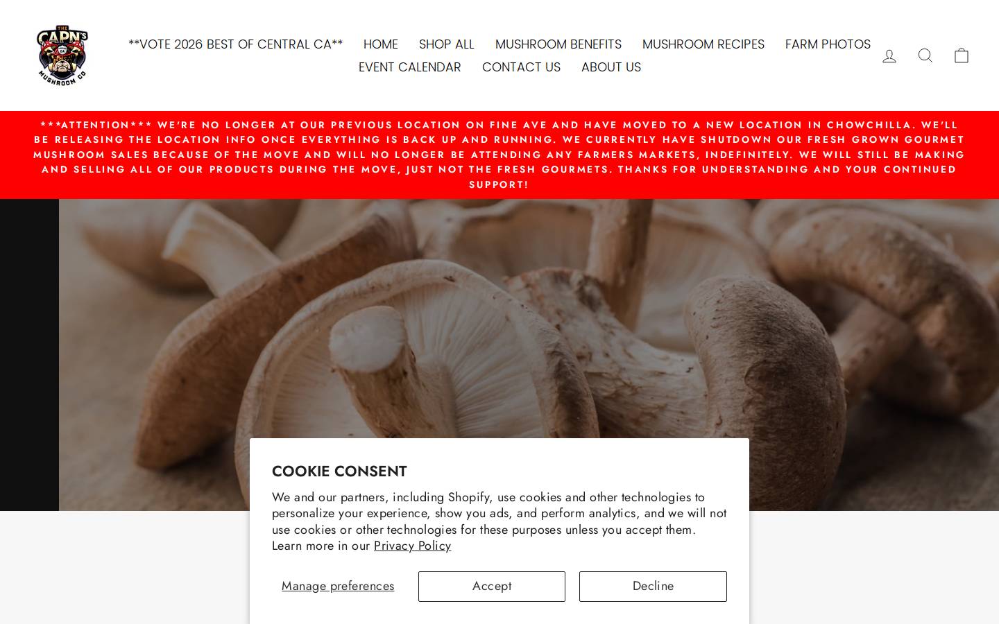 thecapns.com homepage screenshot
