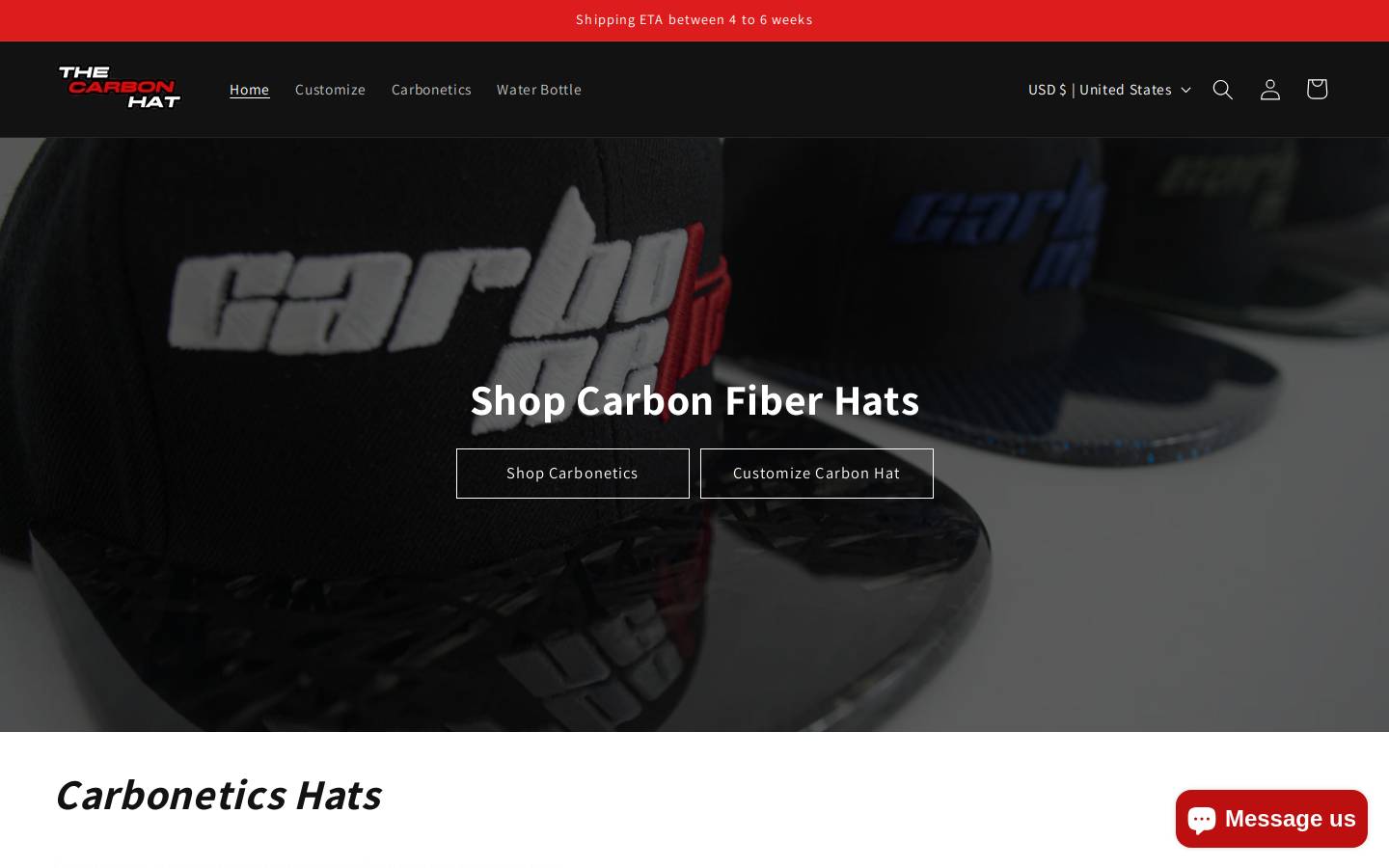 thecarbonhat.com homepage screenshot
