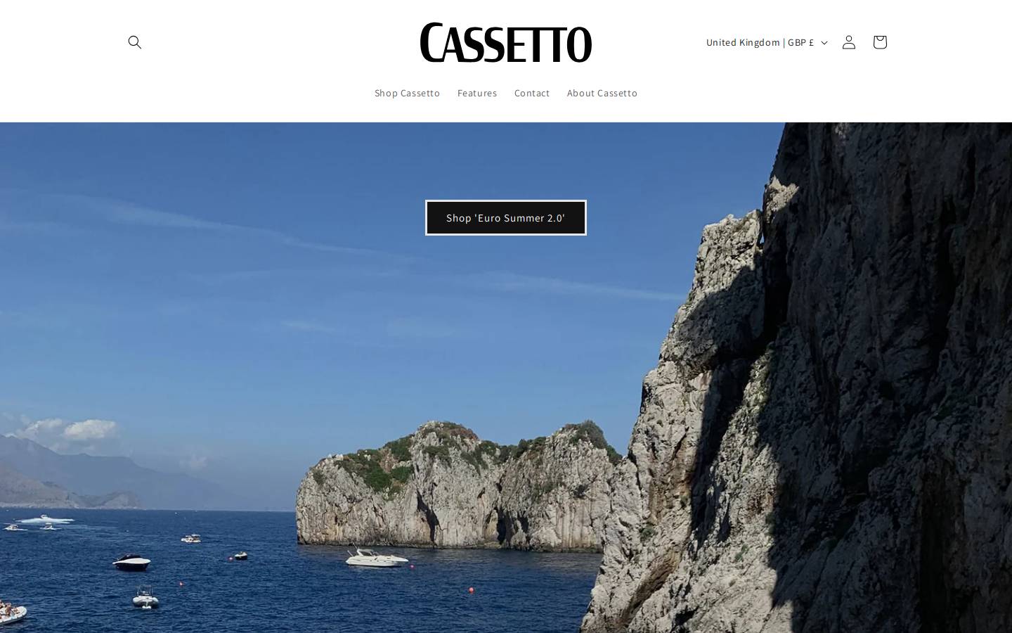 thecassetto.com homepage screenshot