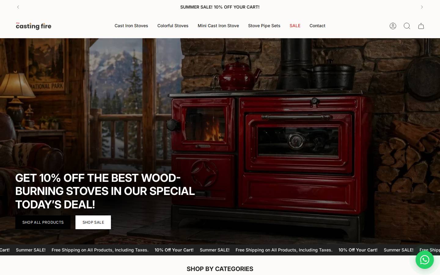 Thecastingfire homepage screenshot