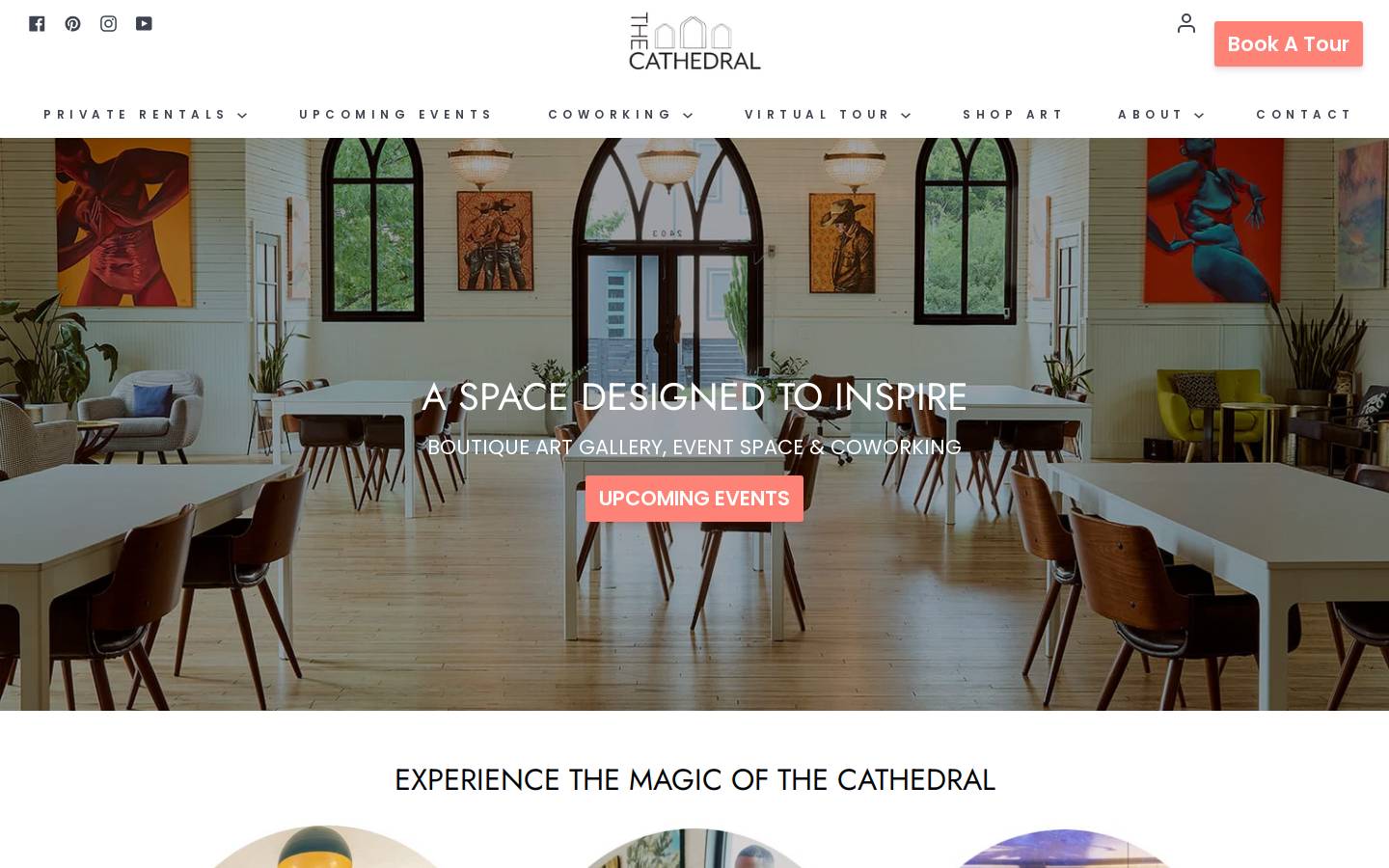 thecathedralatx.com homepage screenshot