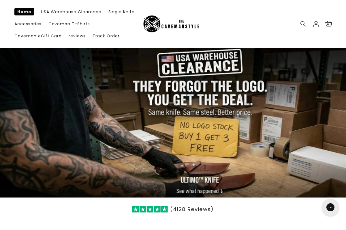 The Cavemanstyle homepage screenshot