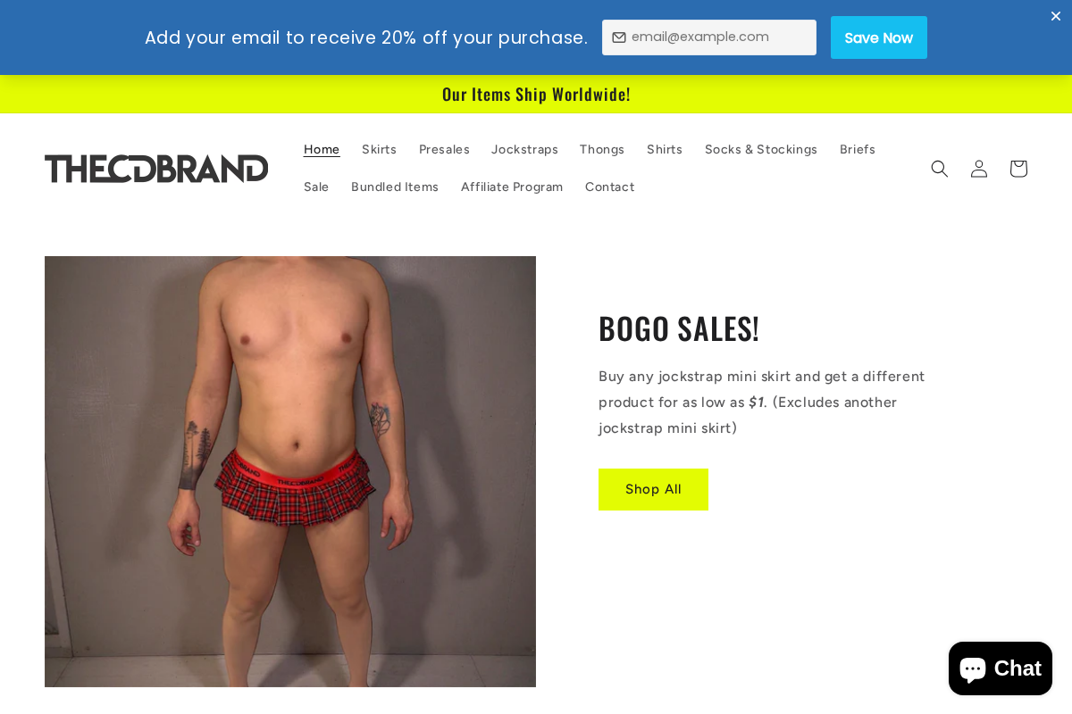 TheCDbrand homepage screenshot