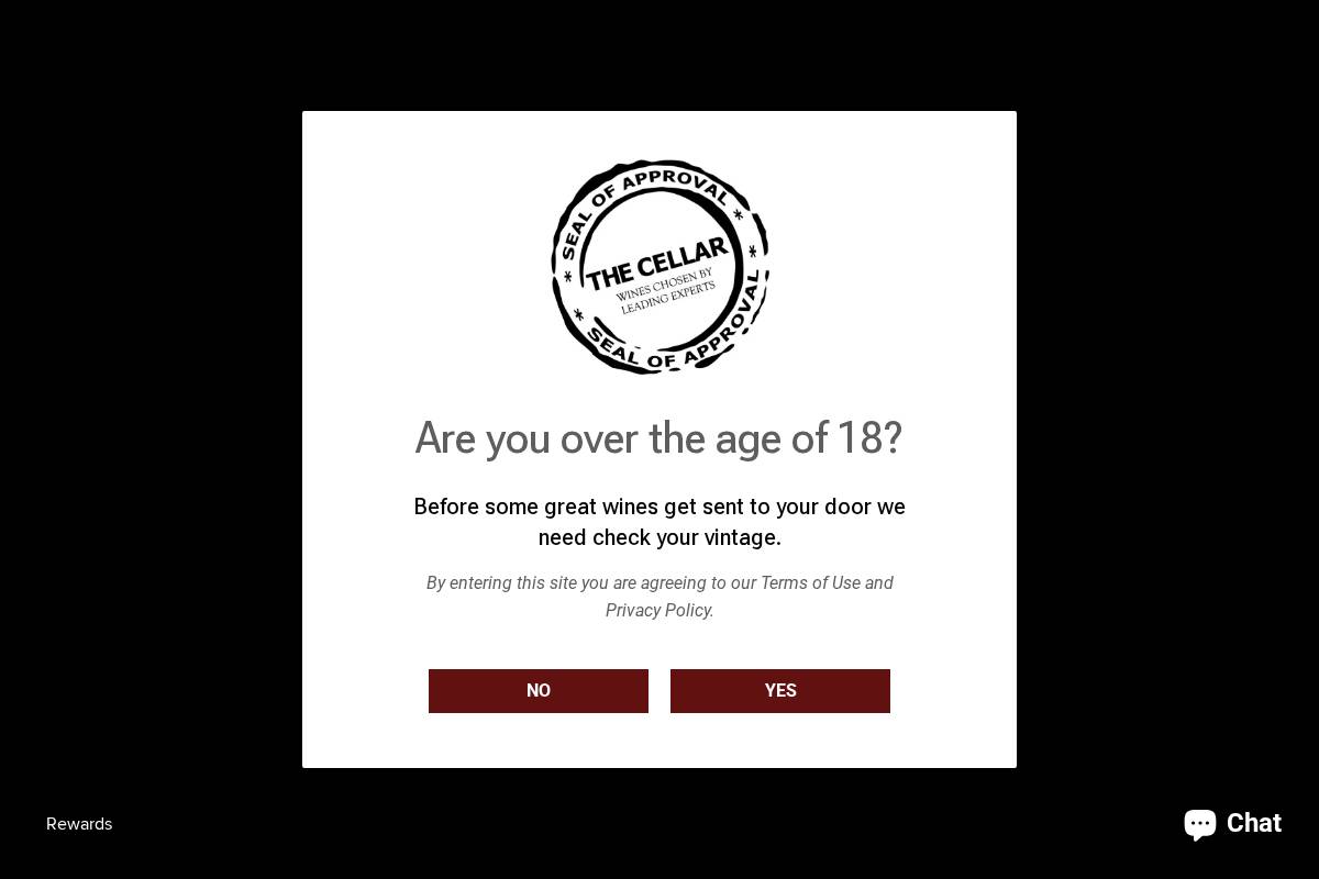 thecellar.store homepage screenshot