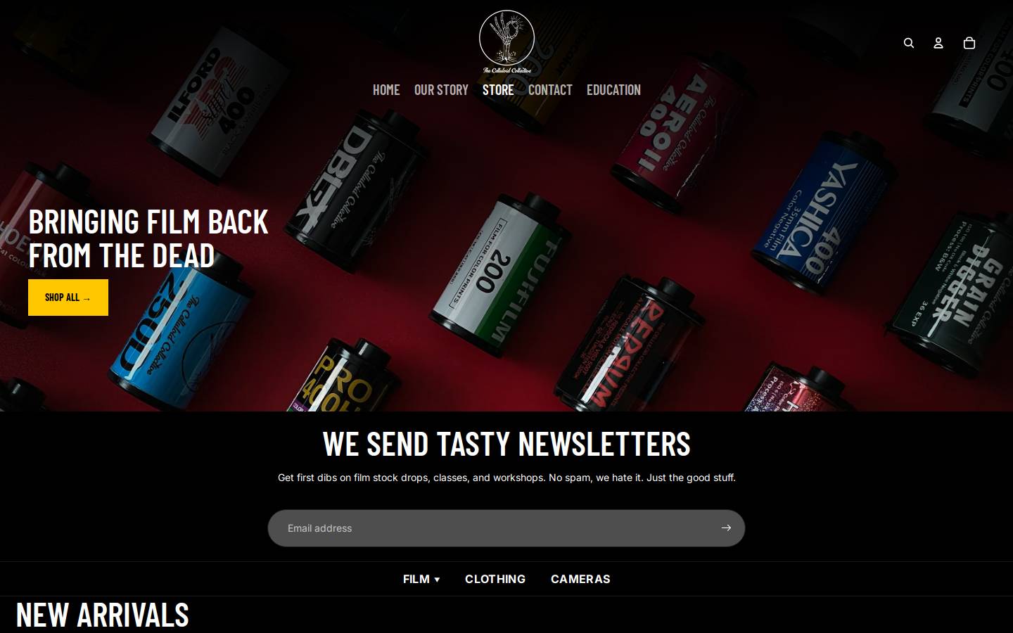 thecelluloidcollective.com homepage screenshot