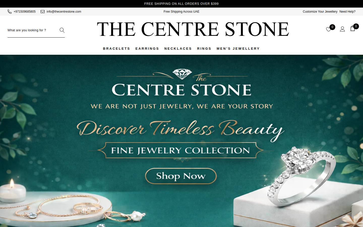 thecentrestone.com homepage screenshot