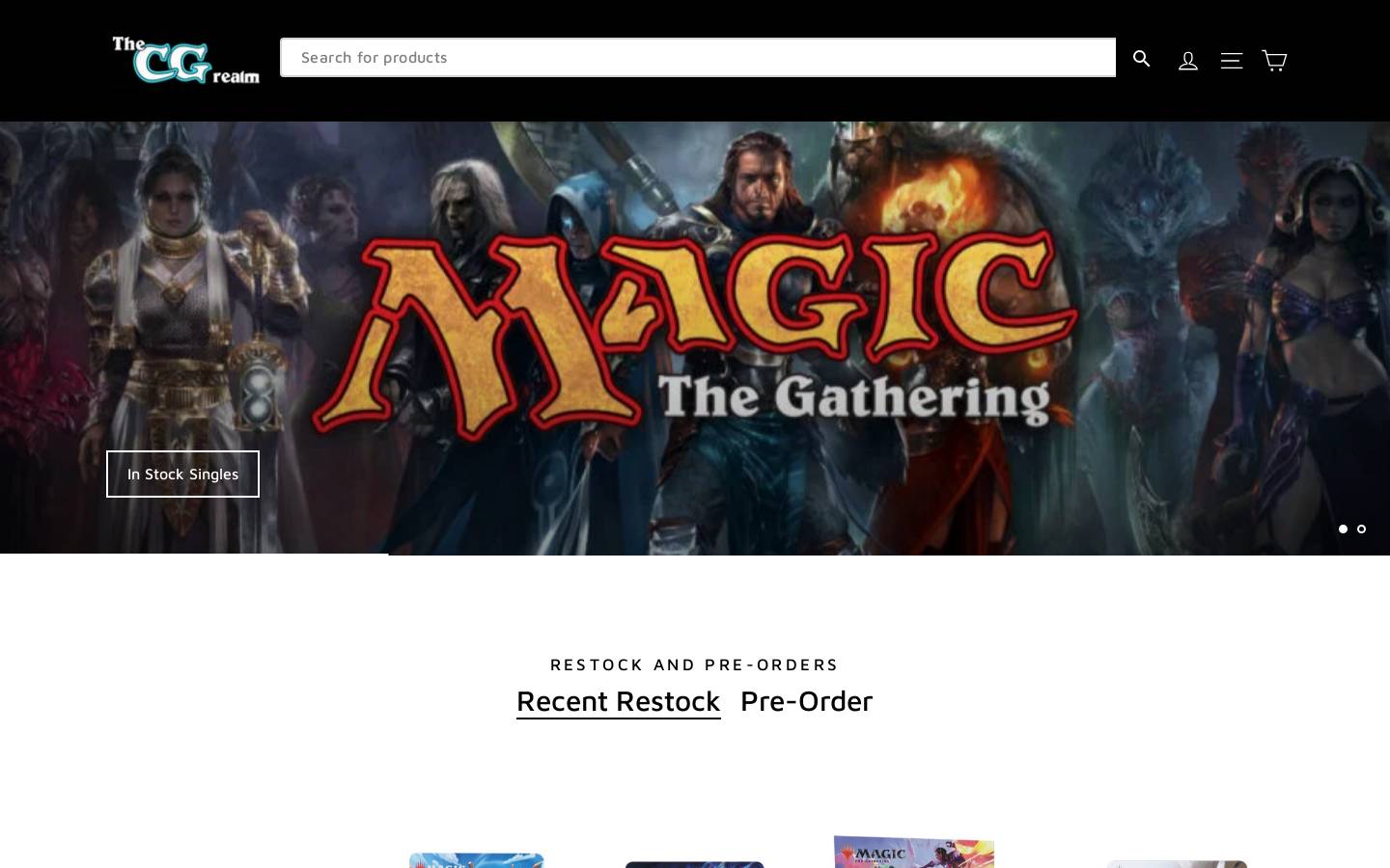 thecgrealm.com homepage screenshot