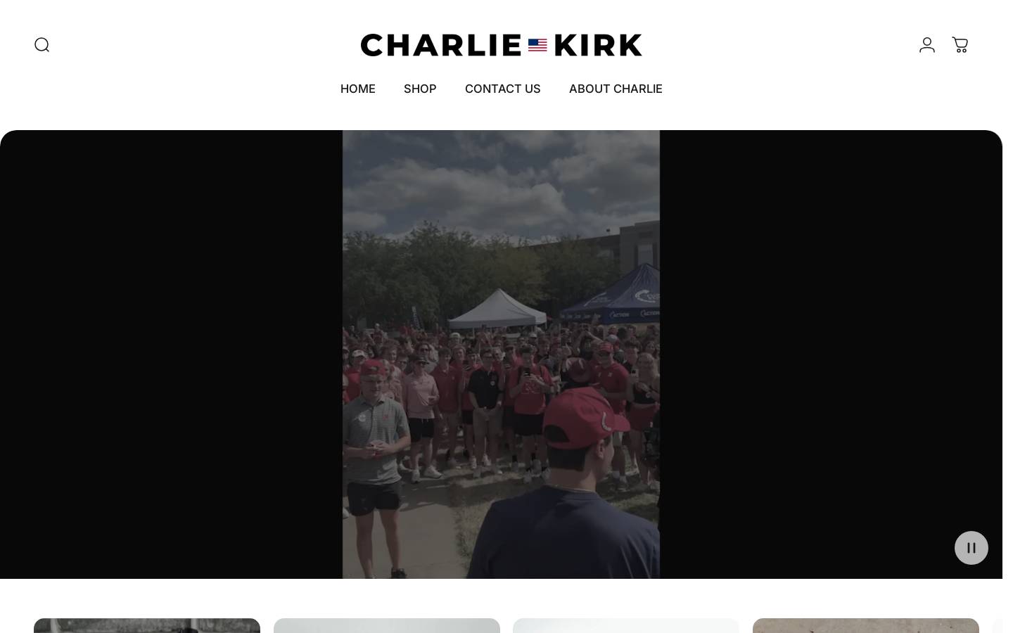 thecharliekirkshowstore.com homepage screenshot
