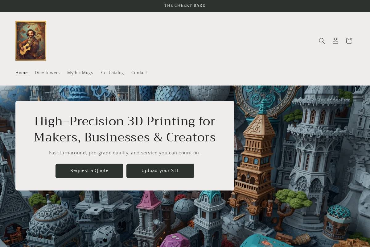 thecheekybard.com homepage screenshot