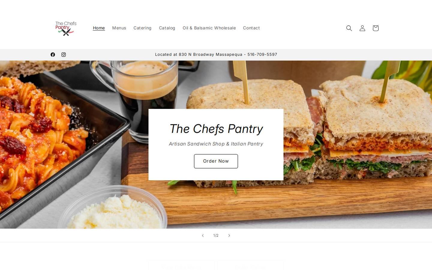 thechefspantry.shop homepage screenshot