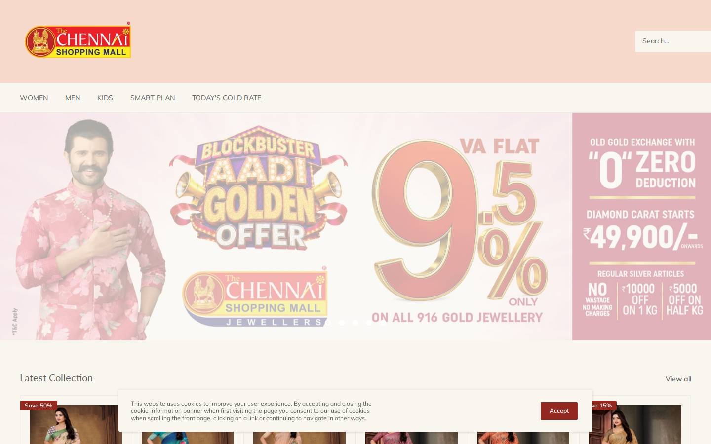 thechennaishoppingmall.com homepage screenshot
