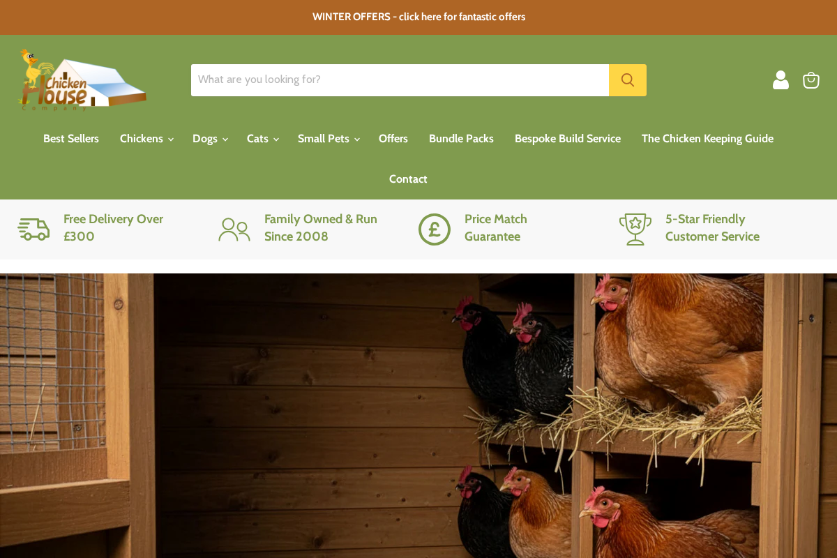 The Chicken House Company homepage screenshot