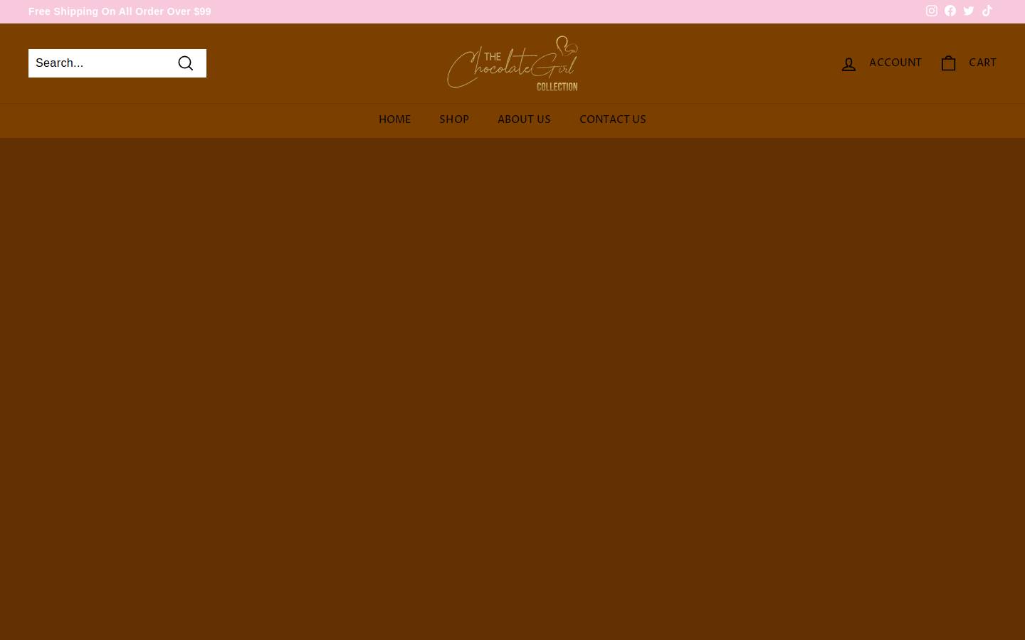 thechocolategirlcollection.com homepage screenshot
