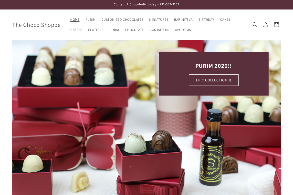 The Choco Shoppe homepage screenshot