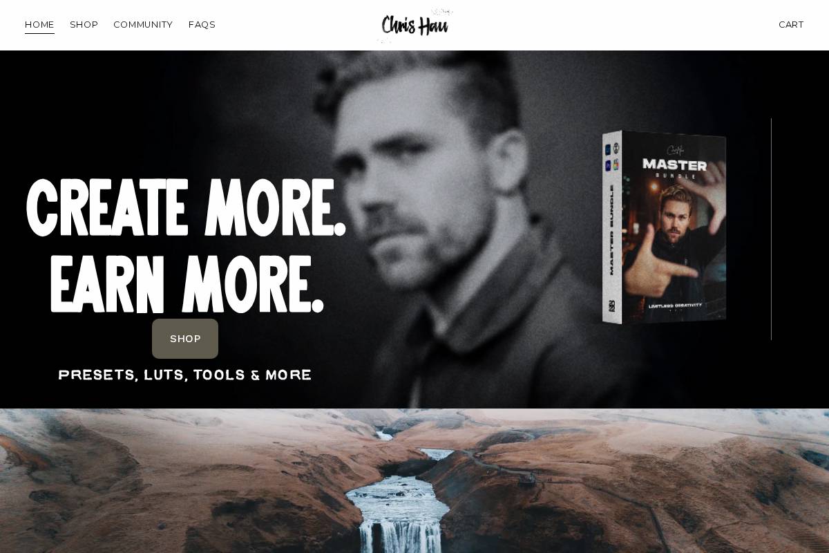 thechrishau.com homepage screenshot