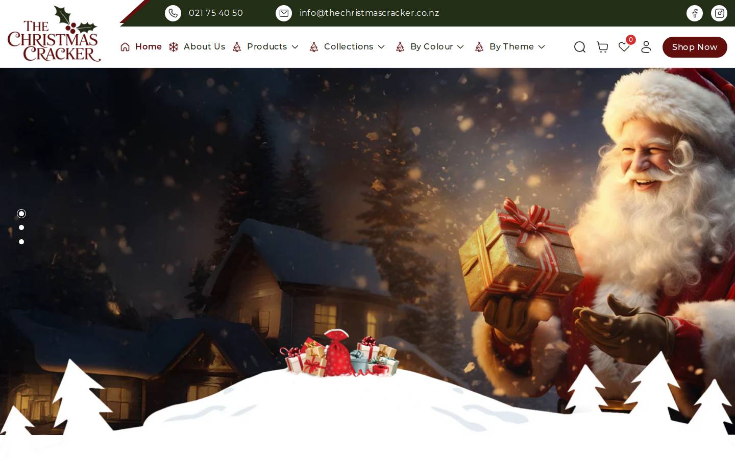 thechristmascracker.co.nz homepage screenshot