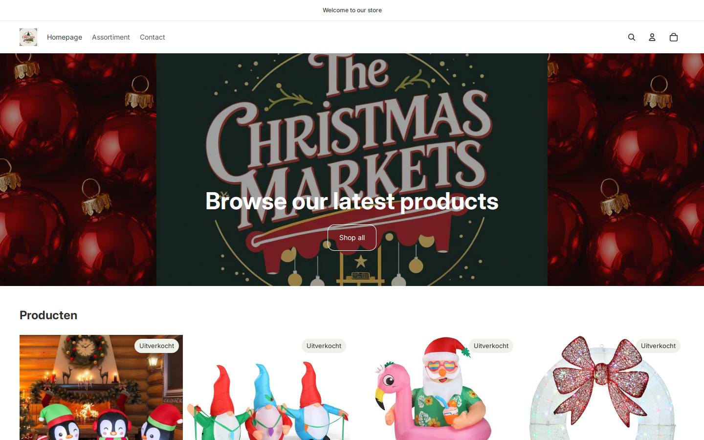 thechristmasmarkets.com homepage screenshot
