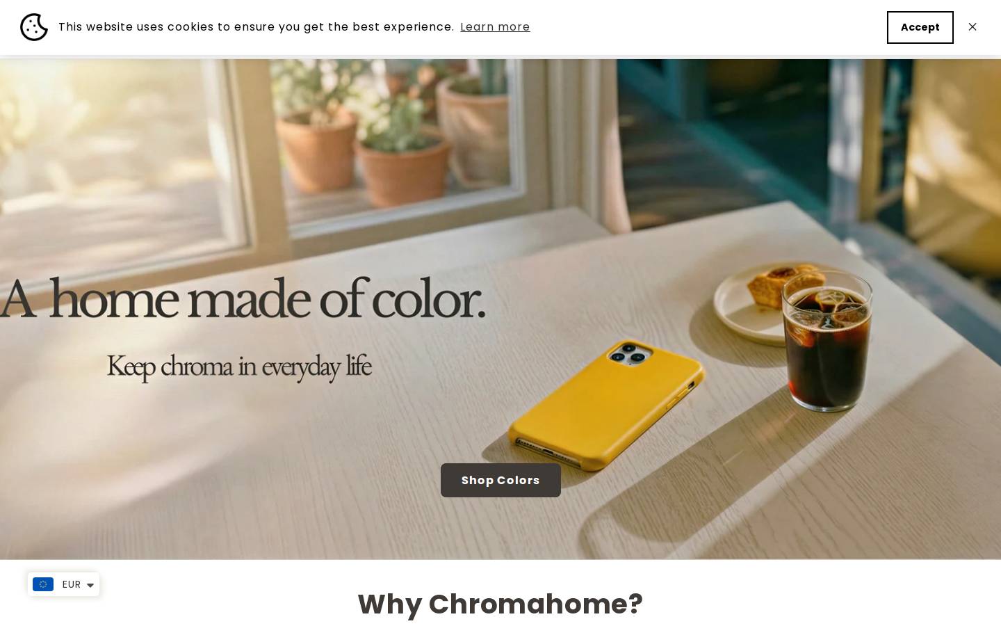 thechromahome.com homepage screenshot