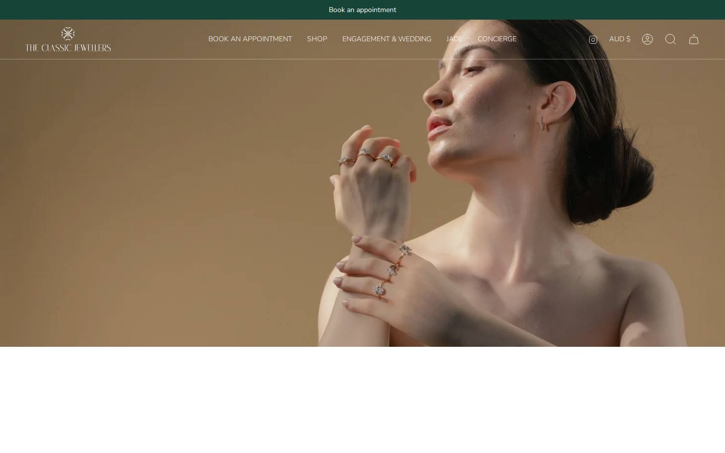 The Classic Jewellers homepage screenshot