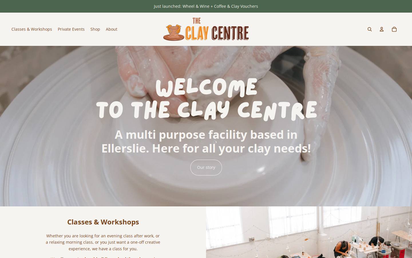 theclaycentre.nz homepage screenshot