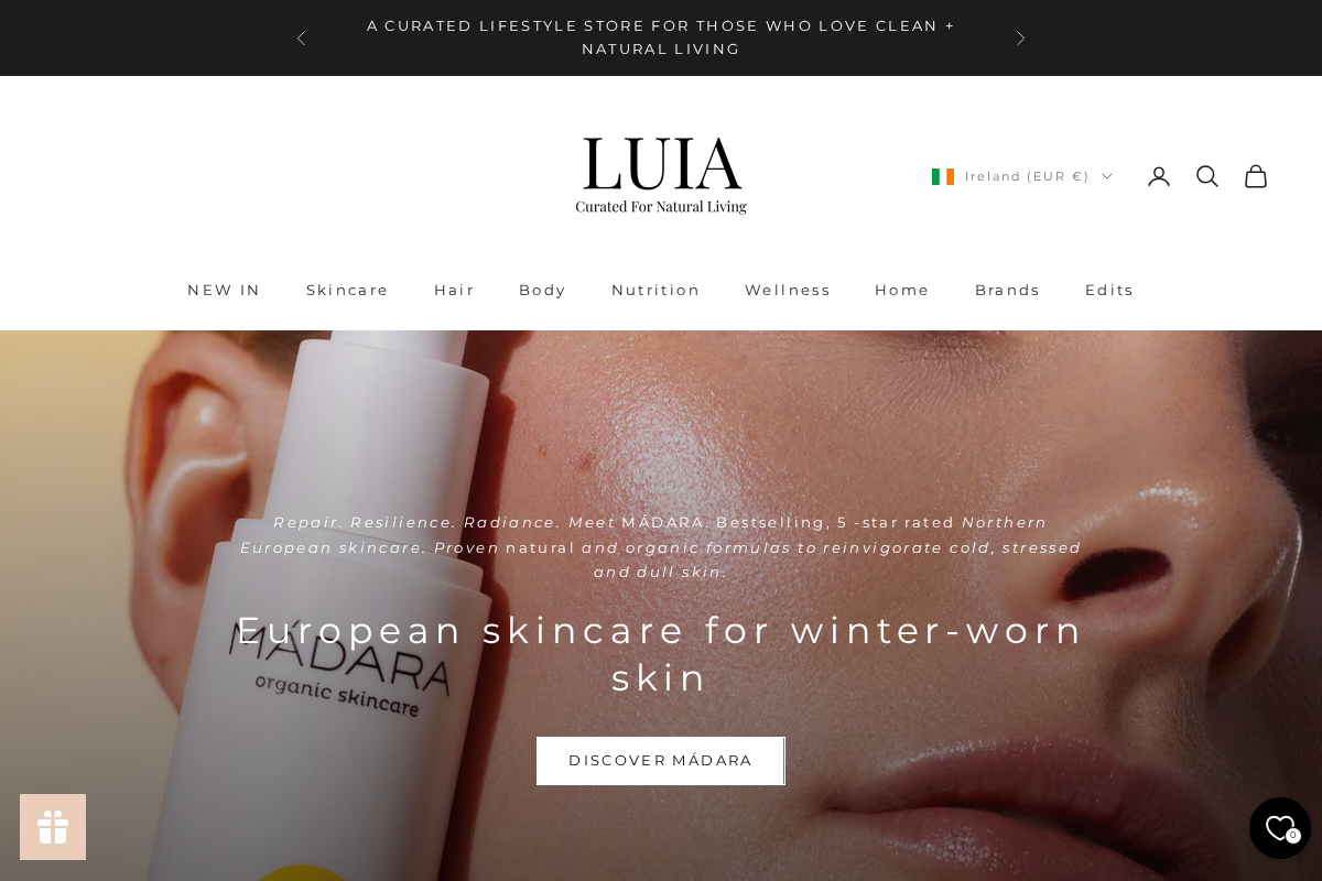 LUIA homepage screenshot