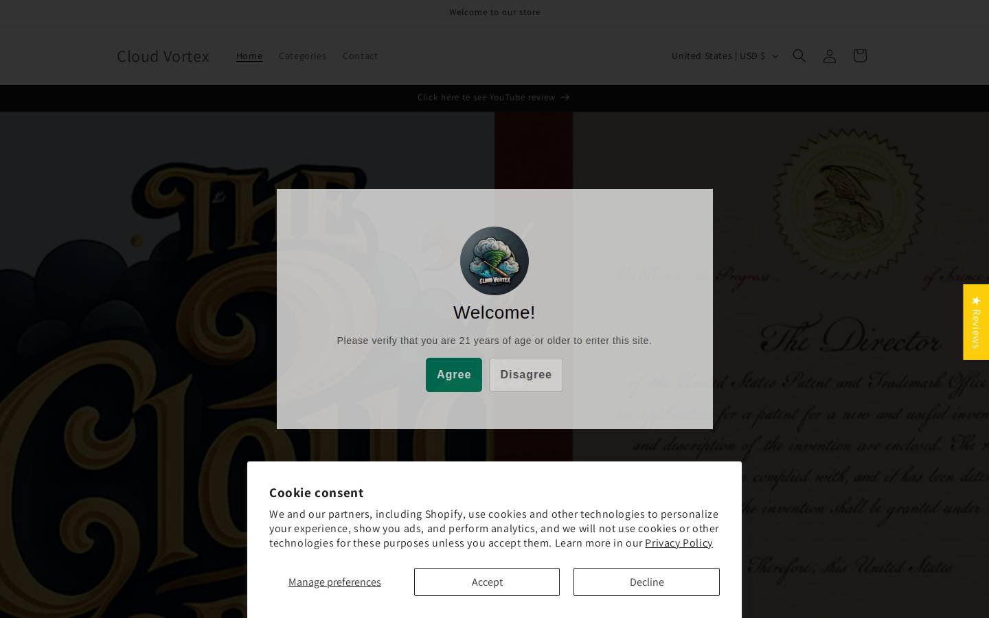 thecloudvortex.com homepage screenshot