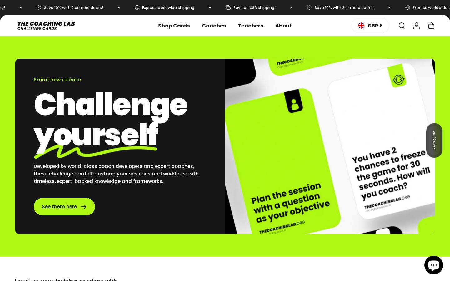 thecoachinglab.org homepage screenshot