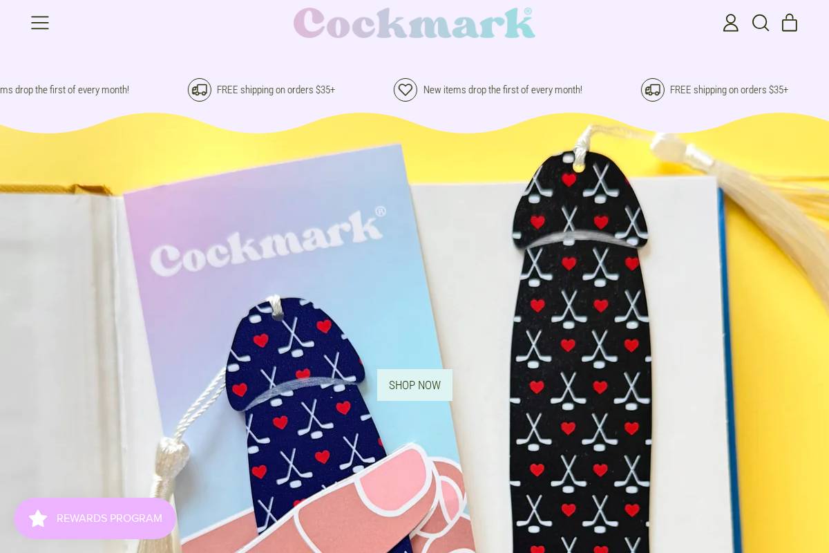 thecockmark.com homepage screenshot