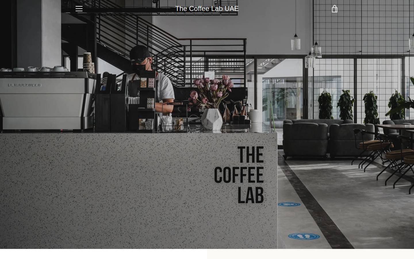 thecoffeelab.ae homepage screenshot
