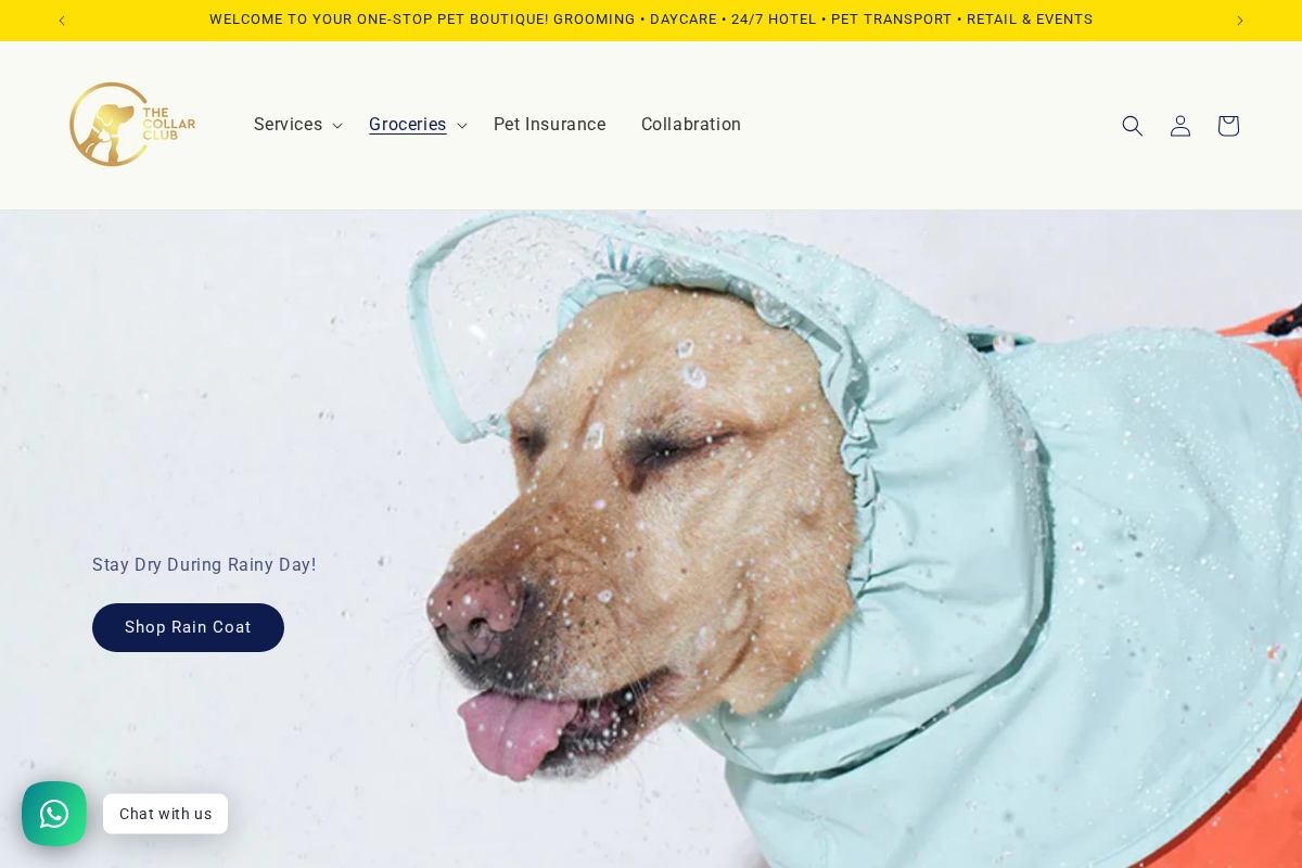 The Collar Club homepage screenshot