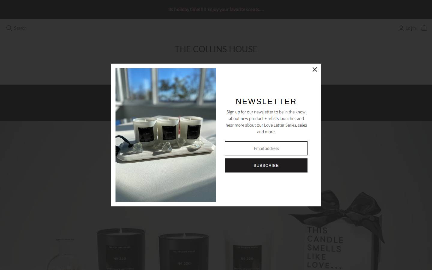 thecollinshouseglobal.com homepage screenshot
