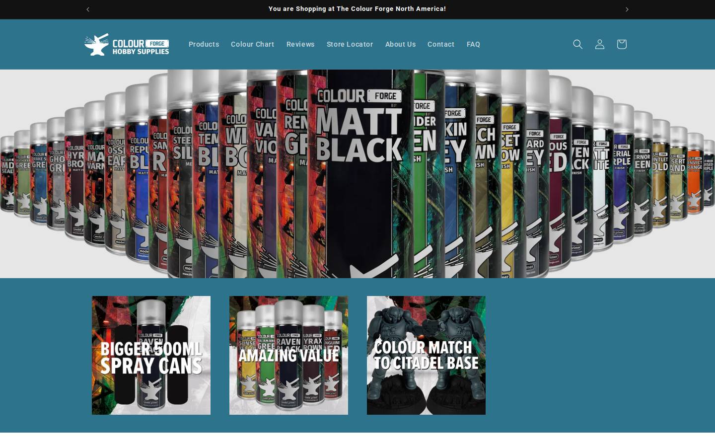 thecolourforge-na.com homepage screenshot