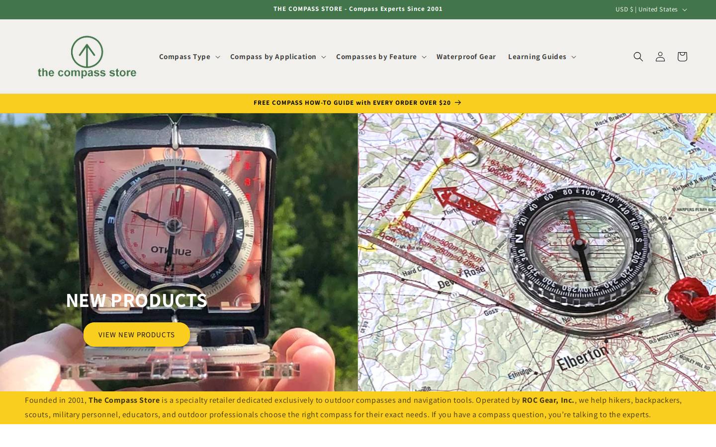 ROC Gear homepage screenshot